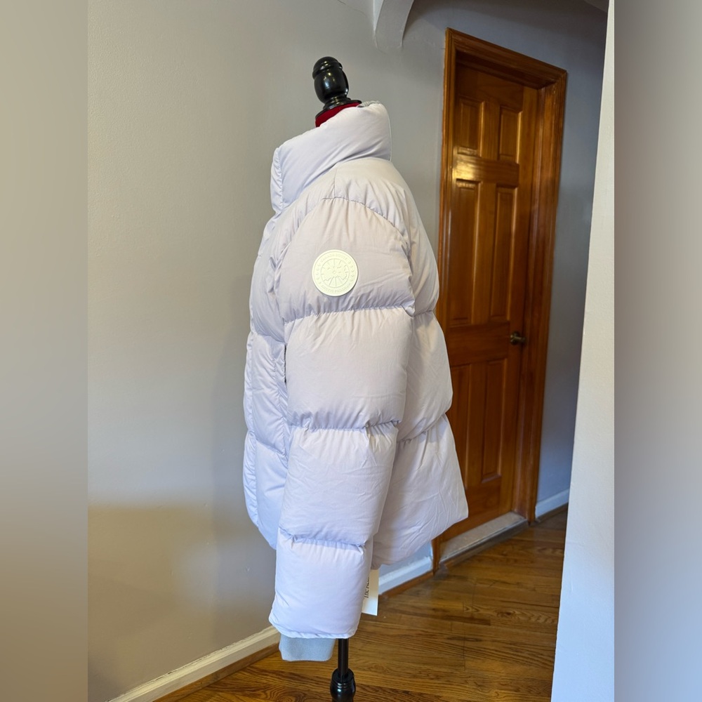 Canada Goose Junction Padded Pastel Lilac Puffer Parka Jacket - Picture 5 of 12